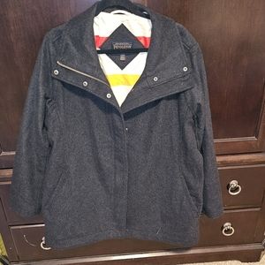 COPY - Gray wool Pendleton coat. Size XL